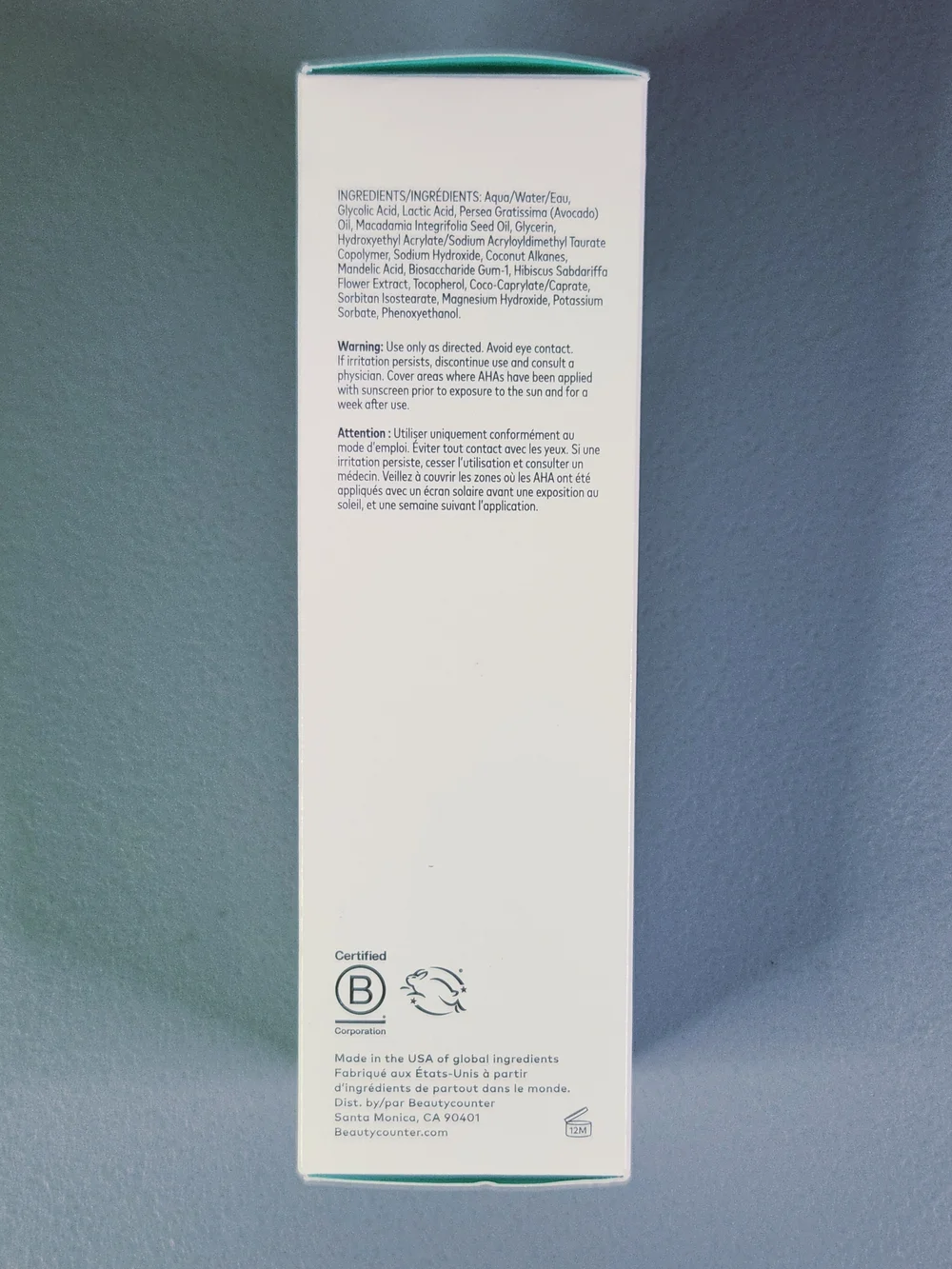 Beautycounter Reflect Effect Overnight Resurfacing Serum Body Peel